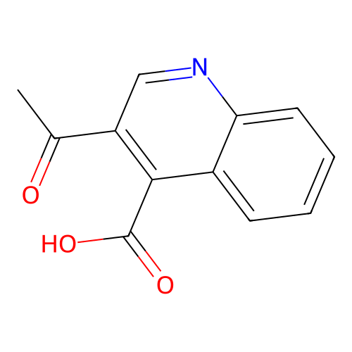 3-acetylquinoline-4-carboxylic Acid structure