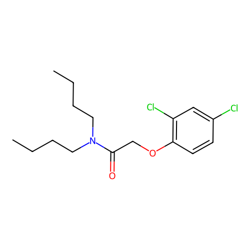 N,N-dibutyl-2-(2,4-dichlorophenoxy)acetamide structure