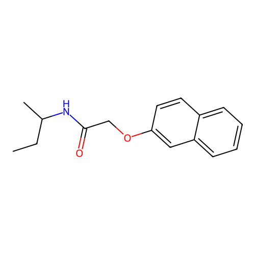 N-Butan-2-YL-2-naphthalen-2-yloxy-acetamide structure