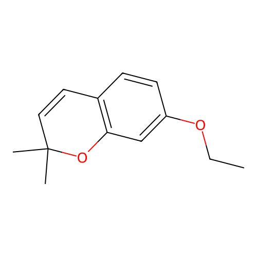 2H-1-Benzopyran, 7-ethoxy-2,2-dimethyl- structure