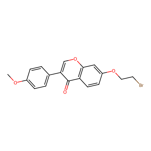 7-(2-Bromoethoxy)-3-(4-methoxyphenyl)chromen-4-one structure