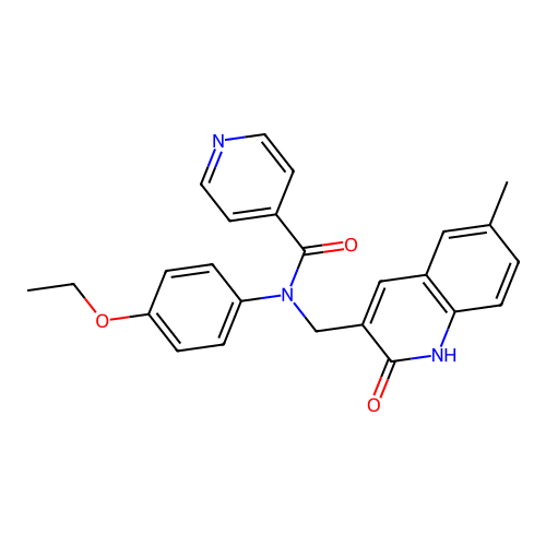N-(4-ethoxyphenyl)-N-((2-hydroxy-6-methylquinolin-3-yl)methyl)isonicotinamide structure