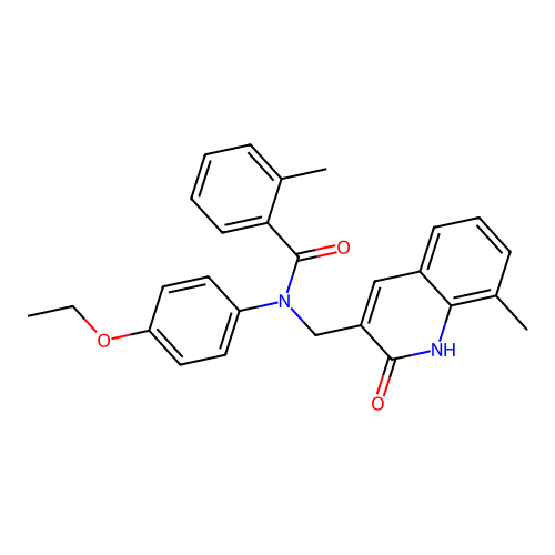 N-(4-ethoxyphenyl)-N-((2-hydroxy-8-methylquinolin-3-yl)methyl)-2-methylbenzamide structure