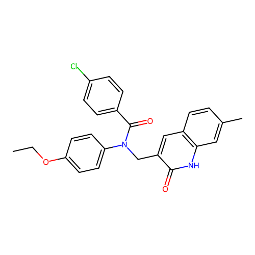 4-chloro-N-(4-ethoxyphenyl)-N-((2-hydroxy-7-methylquinolin-3-yl)methyl)benzamide structure