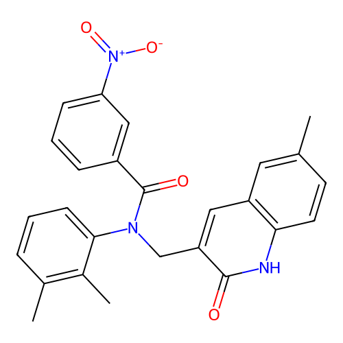 N-(2,3-dimethylphenyl)-N-((2-hydroxy-6-methylquinolin-3-yl)methyl)-3-nitrobenzamide structure