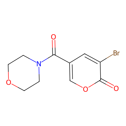 3-Bromo-5-(morpholine-4-carbonyl)pyran-2-one structure