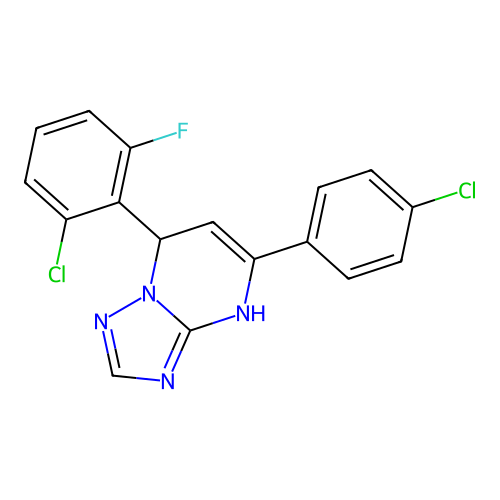 7-(2-Chloro-6-fluorophenyl)-5-(4-chlorophenyl)-4,7-dihydro-[1,2,4]triazolo[1,5-a]pyrimidine structure