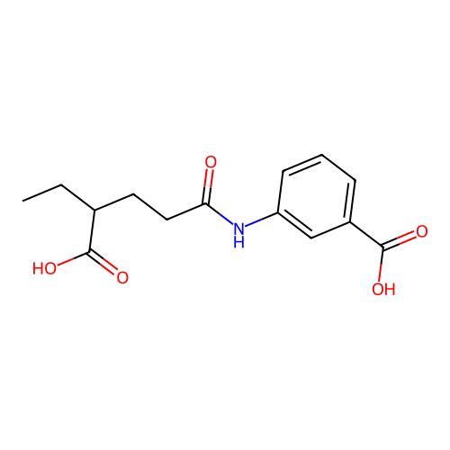3-[(4-Carboxyhexanoyl)amino]benzoic acid structure
