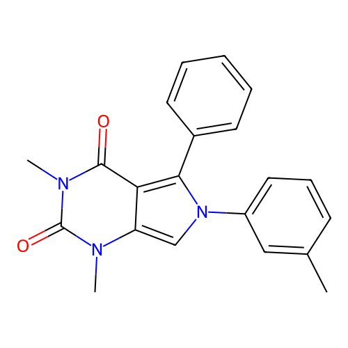 1,3-dimethyl-5-phenyl-6-(m-tolyl)-1H-pyrrolo[3,4-d]pyrimidine-2,4(3H,6H)-dione structure