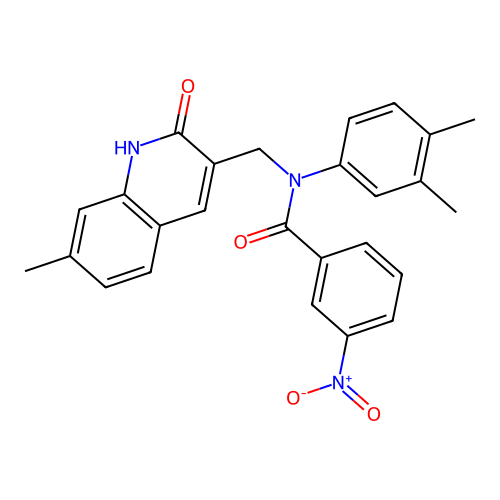 N-(3,4-dimethylphenyl)-N-((2-hydroxy-7-methylquinolin-3-yl)methyl)-3-nitrobenzamide structure