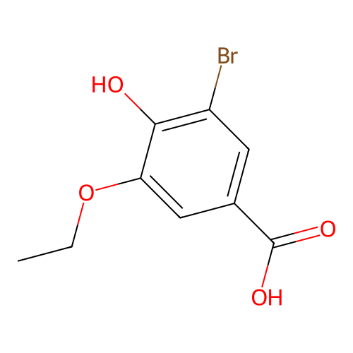 3-Bromo-5-ethoxy-4-hydroxybenzoic acid structure