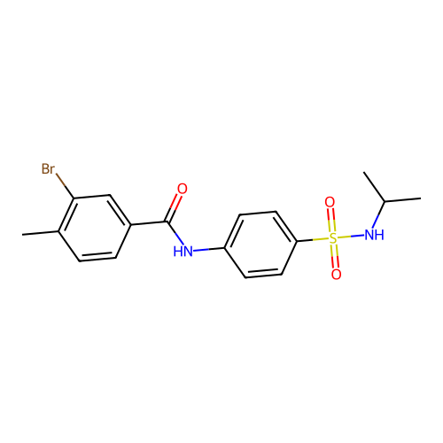 3-bromo-N-{4-[(isopropylamino)sulfonyl]phenyl}-4-methylbenzamide structure