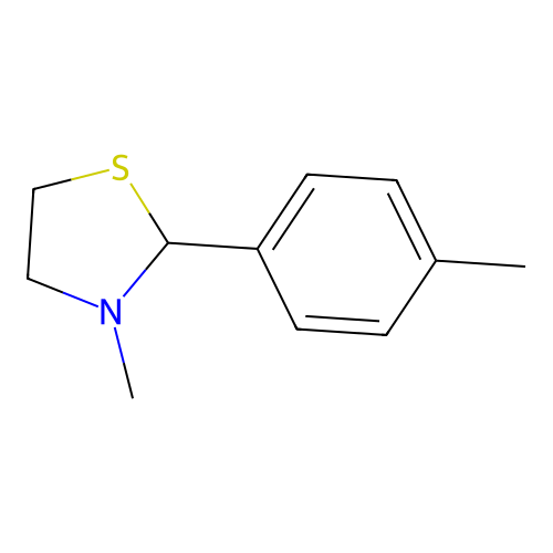 3-Methyl-2-(4-methylphenyl)-1,3-thiazolidine structure