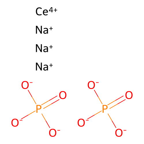 Cerium trisodium bis(phosphate) structure