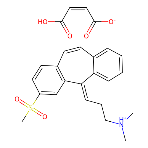 MK-741 hydrogen maleate structure