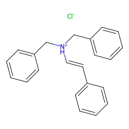 Dibenzylamine, N-styryl-, hydrochloride structure