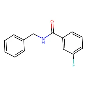 N-benzyl-3-fluorobenzamide structure