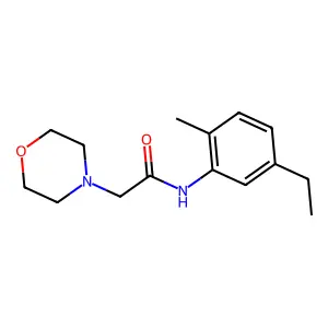 4-Morpholineaceto-o-toluidide, 5'-ethyl- structure