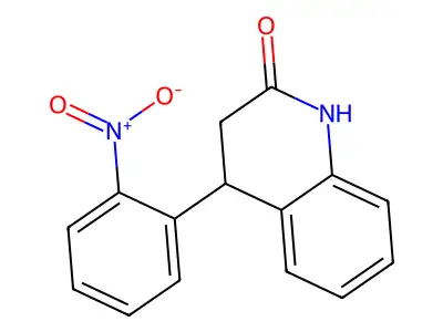 4-(2-nitrophenyl)-3,4-dihydroquinolin-2(1H)-one structure