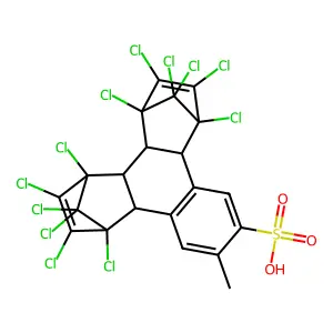 3-METHYL-2-NAPHTHALENESULFONIC ACID-BIS(HEXACHLOROCYCLOPENTADIENE) ADDUCT structure