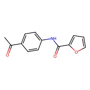 N-(4-acetylphenyl)furan-2-carboxamide structure