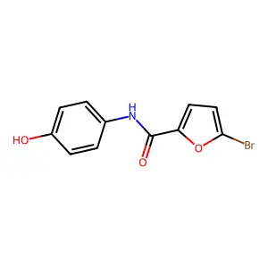 5-bromo-N-(4-hydroxyphenyl)furan-2-carboxamide structure