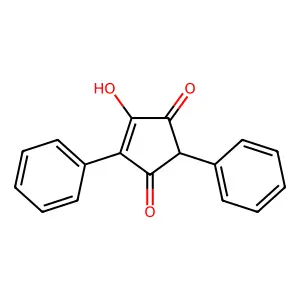 4-Hydroxy-2,5-diphenylcyclopent-4-ene-1,3-dione structure