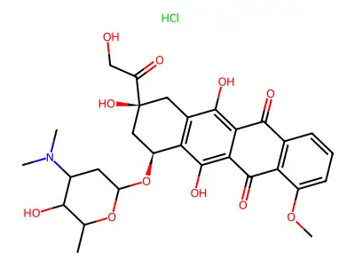 N,N-Dimethyladriamycin hydrochloride structure