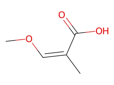 3-methoxybut-2-enoic acid structure