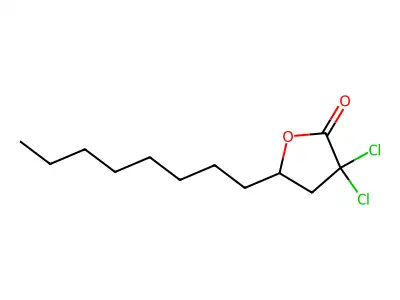 3,3-Dichlorodihydro-5-octylfuran-2(3H)-one structure