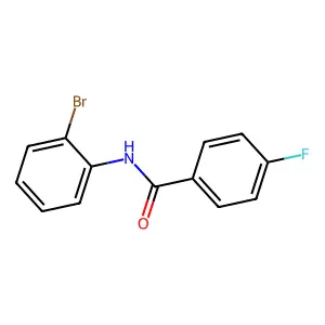 N-(2-bromophenyl)-4-fluorobenzamide structure