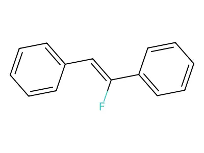 [(Z)-1-Fluoro-2-phenylethenyl]benzene structure
