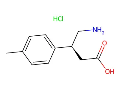 Benzenepropanoic acid, beta-(aminomethyl)-4-methyl-, hydrochloride, (S)- structure