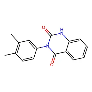 3-(3,4-dimethylphenyl)-1H-quinazoline-2,4-dione structure