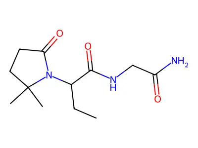 2-(2,2-Dimethyl-5-oxopyrrolidin-1-yl)-N-(2-hydroxy-2-iminoethyl)butanimidic acid structure