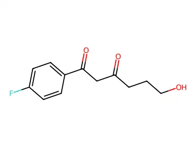 1-(4-Fluorophenyl)-6-hydroxyhexane-1,3-dione structure