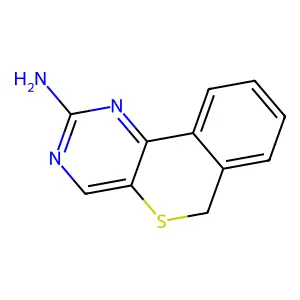 6H-苯并[d]嘧啶并[5,4-b]硫代吡喃-2-胺 structure