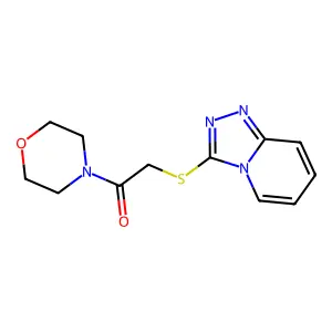 2-([1,2,4]Triazolo[4,3-a]pyridin-3-ylthio)-1-morpholinoethanone structure
