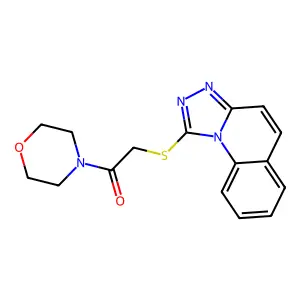 2-(4-Morpholinyl)-2-oxoethyl [1,2,4]triazolo[4,3-a]quinolin-1-yl sulfide structure