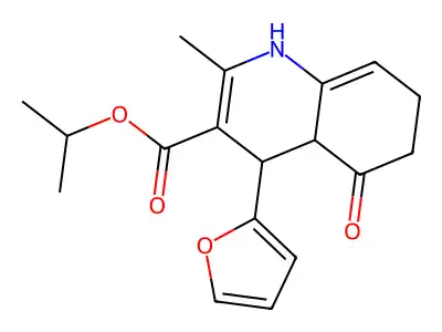 propan-2-yl 4-(furan-2-yl)-2-methyl-5-oxo-4,4a,6,7-tetrahydro-1H-quinoline-3-carboxylate structure