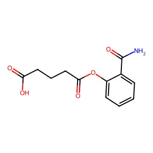 5-(2-氨甲酰基苯氧基)-5-氧代戊酸 structure