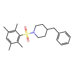 4-Benzyl-1-(2,3,5,6-tetramethylbenzenesulfonyl)piperidine structure