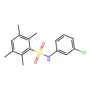 N-(3-chlorophenyl)-2,3,5,6-tetramethylbenzenesulfonamide structure
