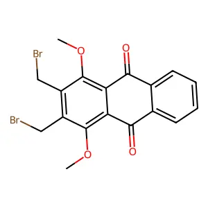2,3-Bis(bromomethyl)-1,4-dimethoxyanthracene-9,10-dione structure