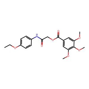 [2-(4-Ethoxyanilino)-2-oxoethyl] 3,4,5-trimethoxybenzoate structure