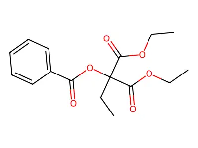 Diethyl(benzoyloxy)(ethyl)propanedioate structure