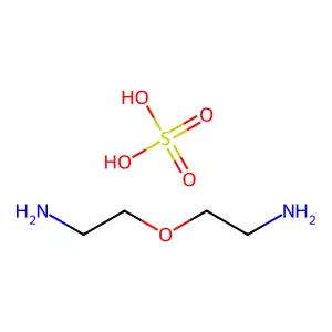 2-(2-Aminoethoxy)ethanamine; sulfuric acid structure