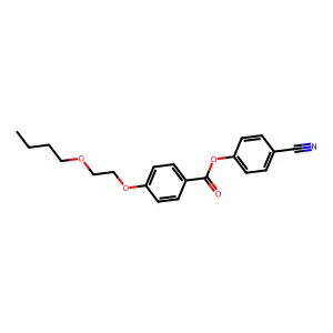 4-Cyanophenyl 4-(2-butoxyethoxy)benzoate structure