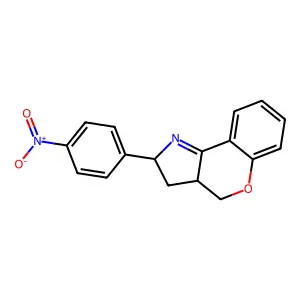 2-(4-Nitrophenyl)-2,3,3a,4-tetrahydro[1]benzopyrano[4,3-b]pyrrole structure