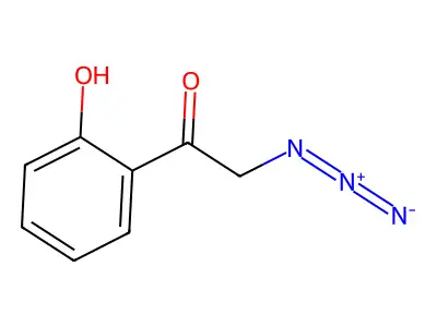 2-Azido-1-(2-hydroxyphenyl)ethanone structure